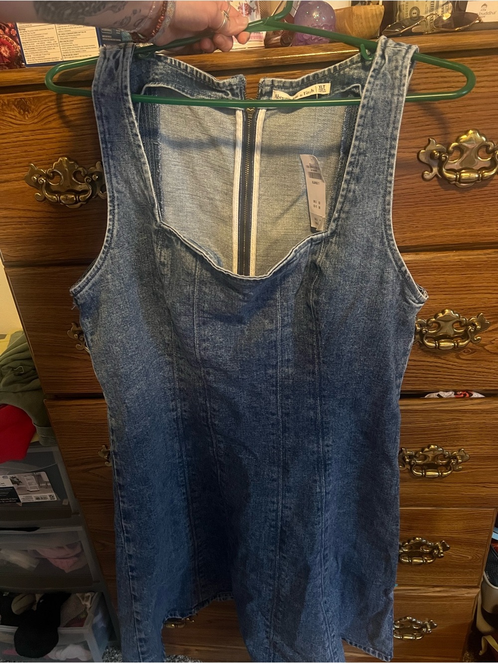 Denim Tank Dress - Blue Women Jeans